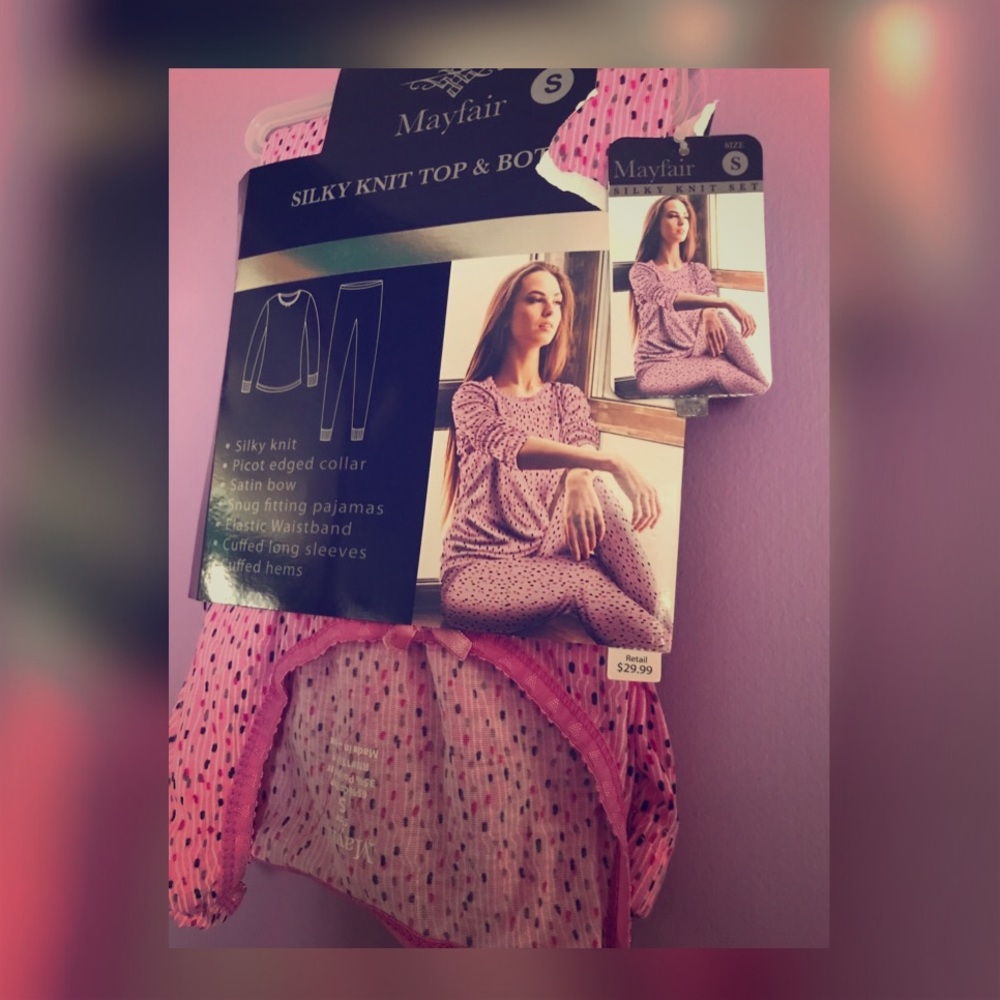 Mayfair Silky top and bottom pajama set